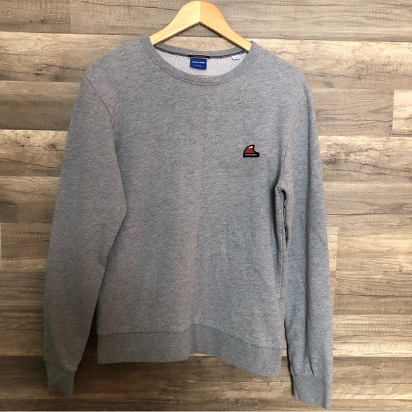 Jack and Jones Gray Crewneck Sweatshirt Small - Picture 1 of 6
